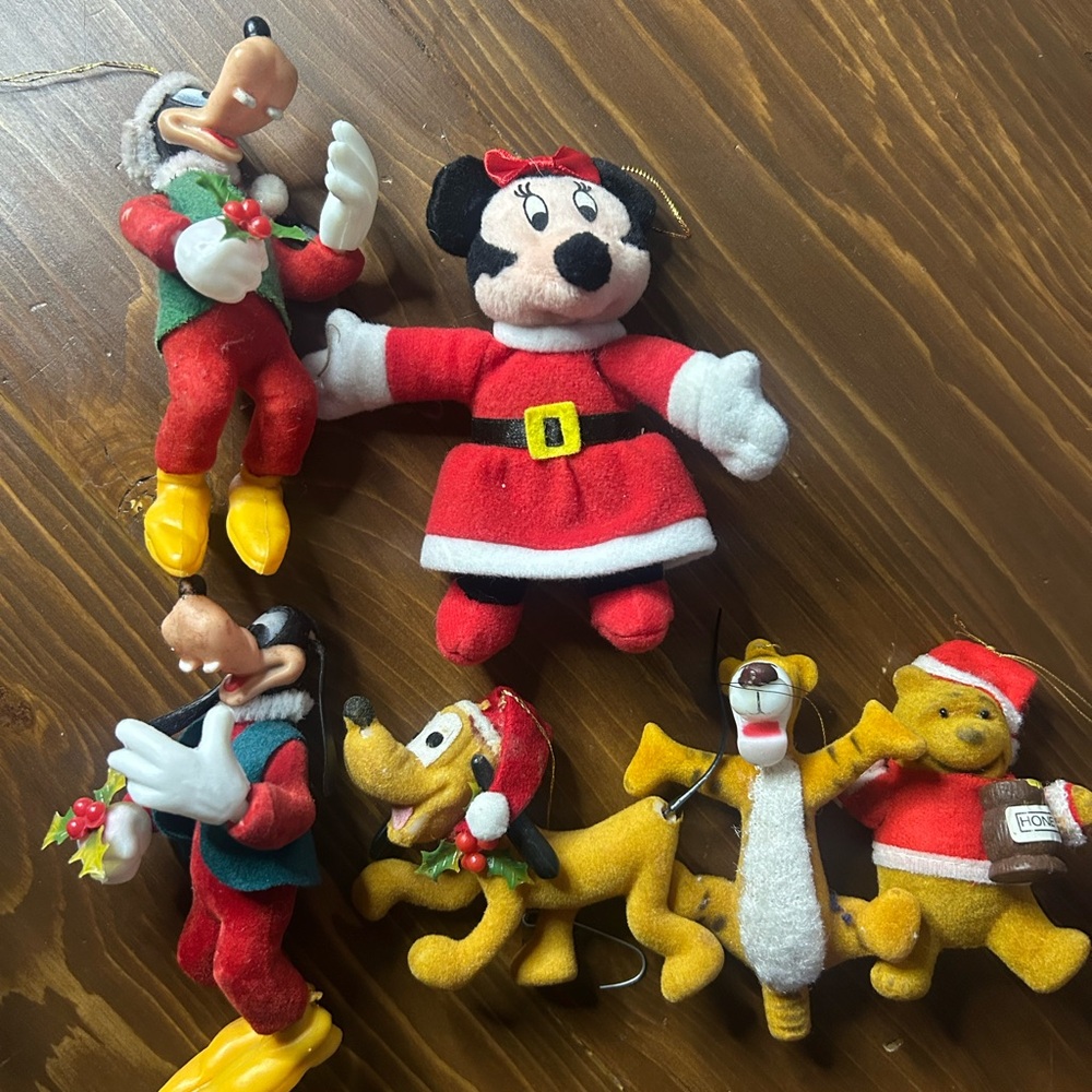 Vintage Disney Christmas ornaments
